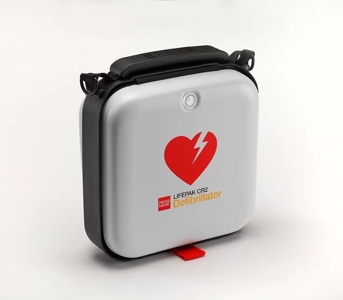 Das Bild zeigt einen Defibrillator