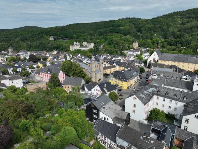 Luftbild der Altstadt Bad Münstereifel.