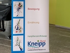 Das Bild zeigt einen Aufsteller des Kneipp-Bundes