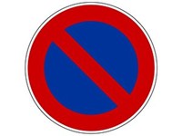 Das Bild zeigt das Verkehrsschild Halteverbot